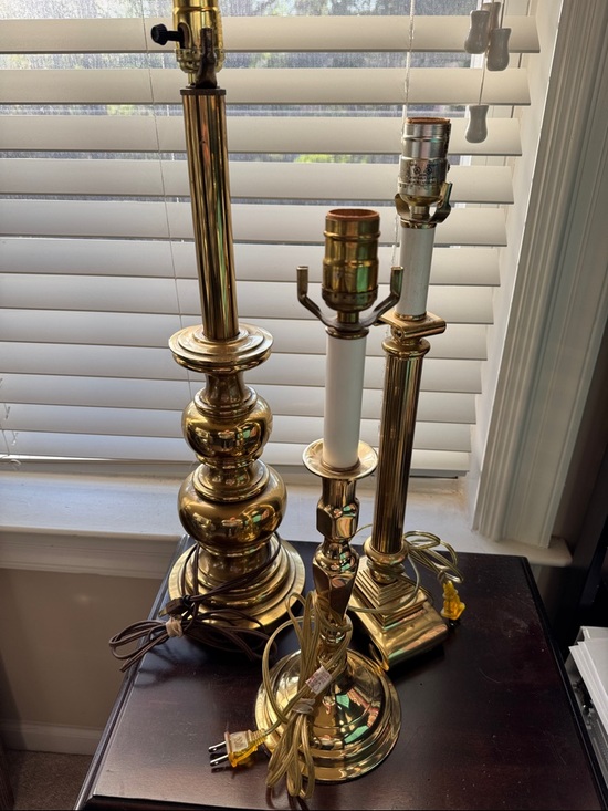 Other - 3 Brass Table Lamps